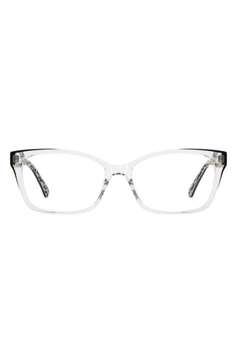 Kate Spade New York demi 53mm rectangular reading glasses, Main, color,