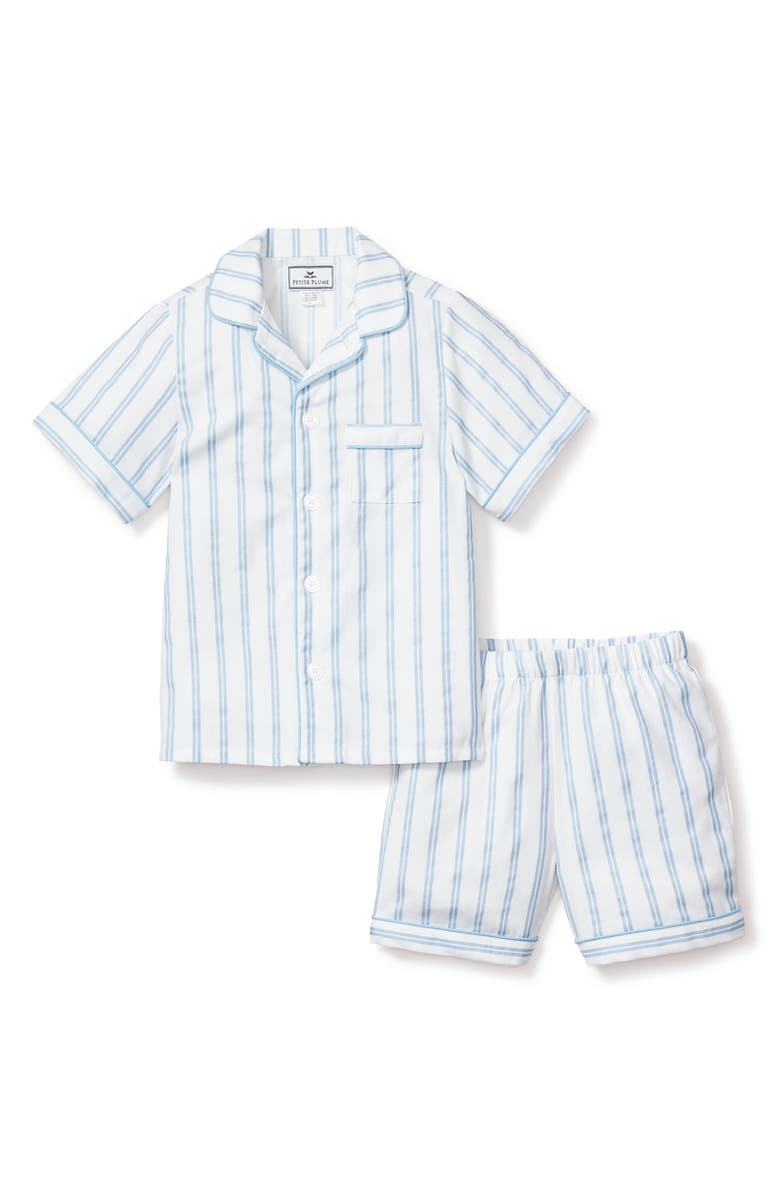 Petite Plume Kids' Stripe Two-Piece Short Set, Main, color, 