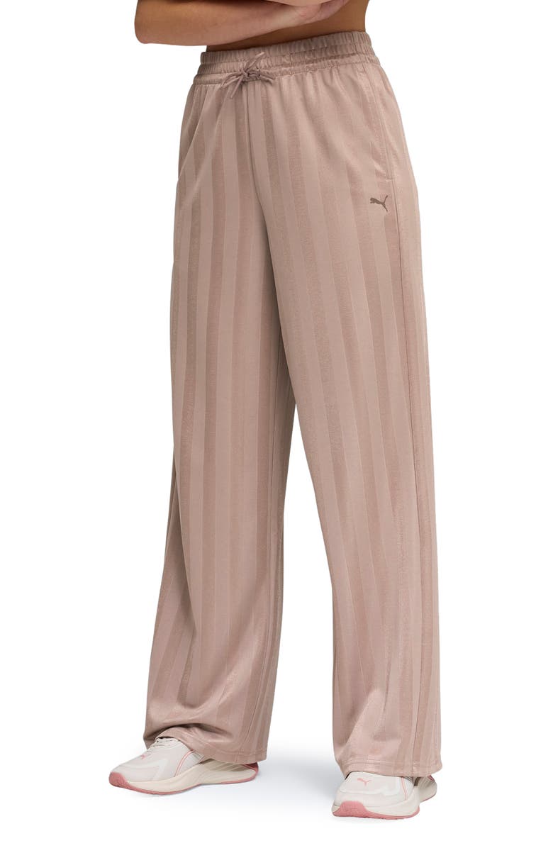 PUMA League Wide Leg Pants, Main, color, Sandstone