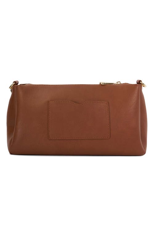 Dune London Drives Faux Leather Crossbody Bag In Brown