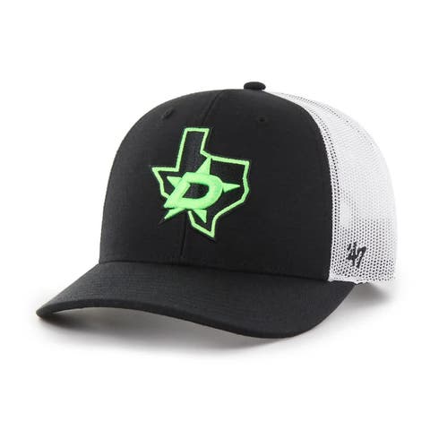 Men's '47 Black/White Dallas Stars Prestige Adjustable Trucker Hat