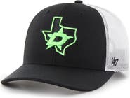 '47 Men's '47 Black/White Dallas Stars Prestige Adjustable Trucker Hat