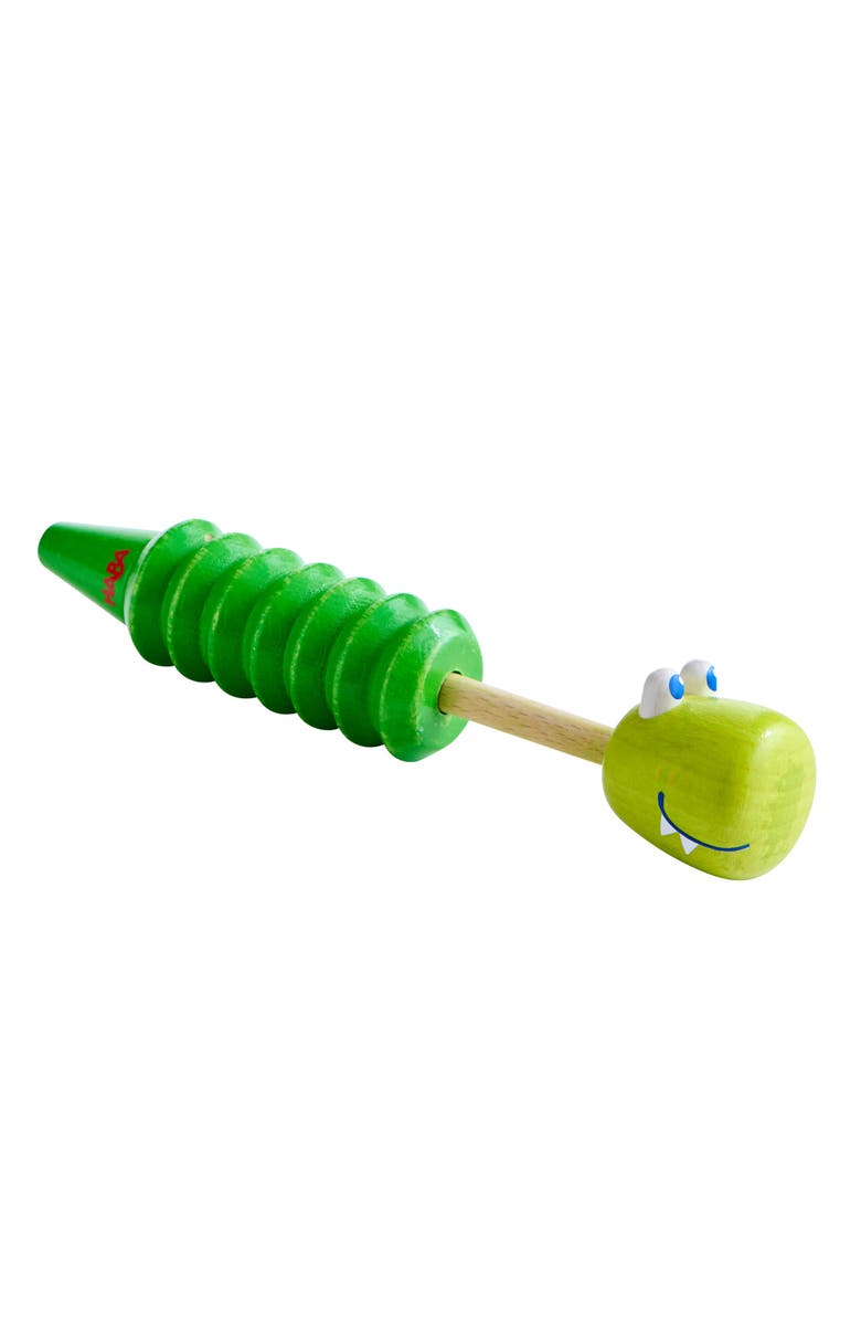 HABA Crocodile Kazoo - Silly Sounding Wooden Toddler Toys and Kids Musical Instruments for Ages 2+ for Early Sound Play and Sensory Fun, Main, color, Multi
