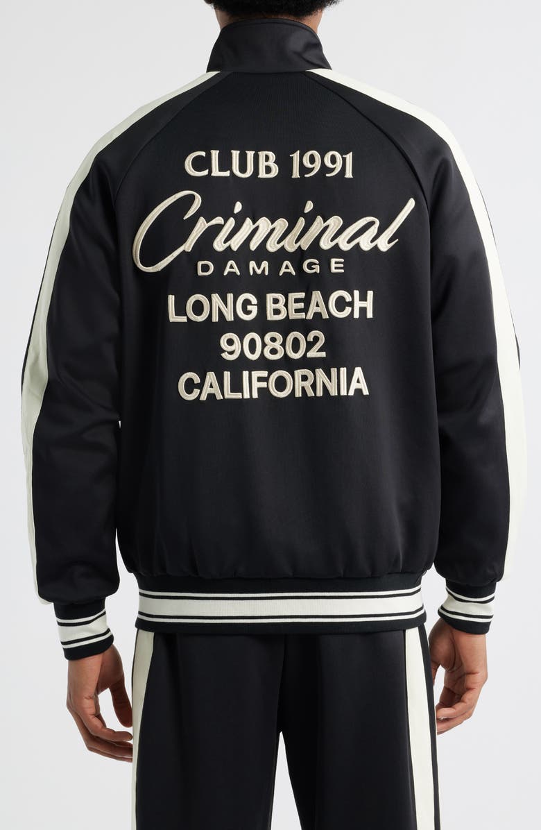CRIMINAL DAMAGE Pintuck Track Jacket, Alternate, color,