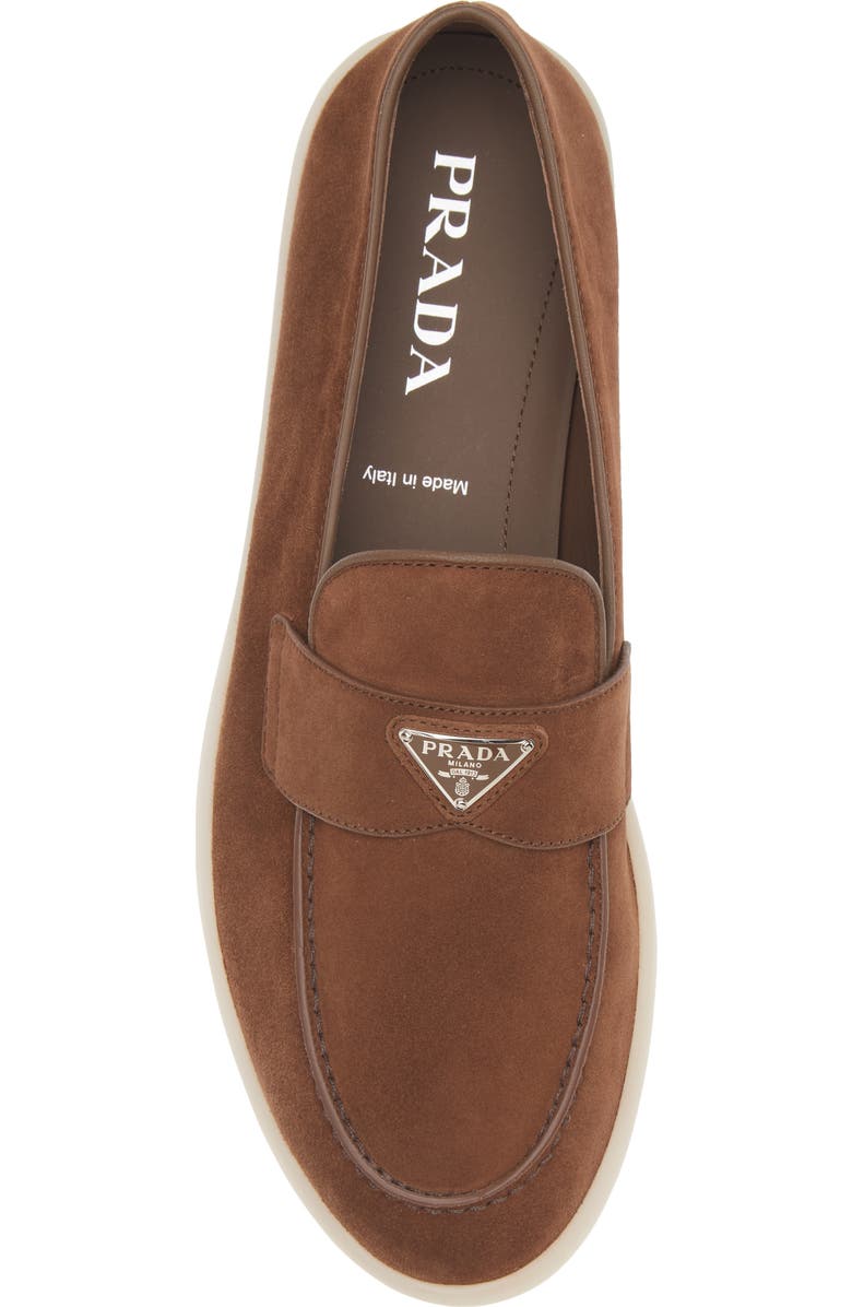 Prada St. Tropez Loafer, Alternate, color, Cacao