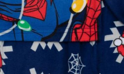 Ame Kids' Spider-man Long Sleeve Fitted Pajamas In Blue