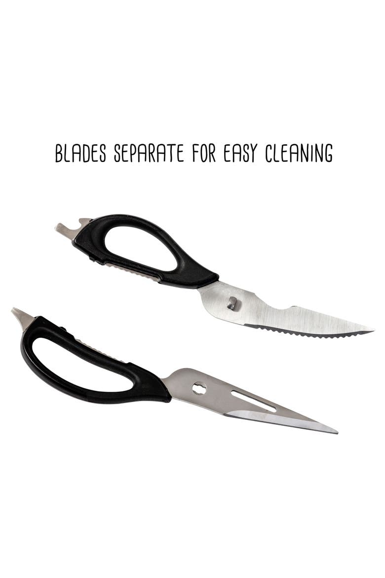 Multi-Use Kitchen Shears, Alternate, color, Black