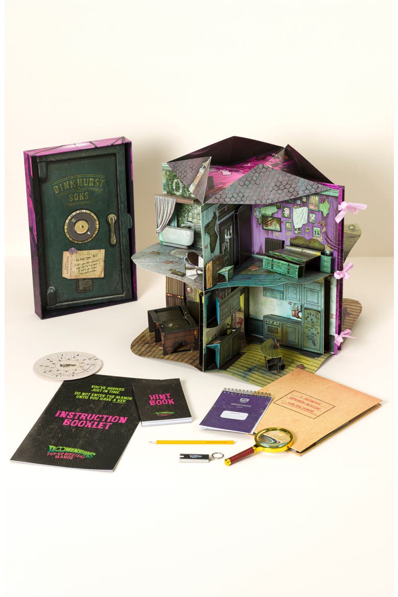 Pop-Up Mystery Escape Room Game, Alternate, color, Multi