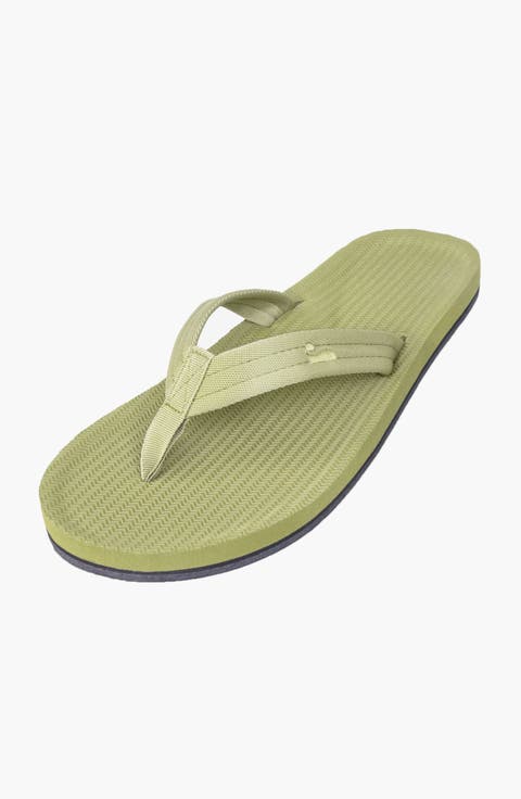 Responsibly-Made Tire Sole Easy Living Flip Flops (Male)