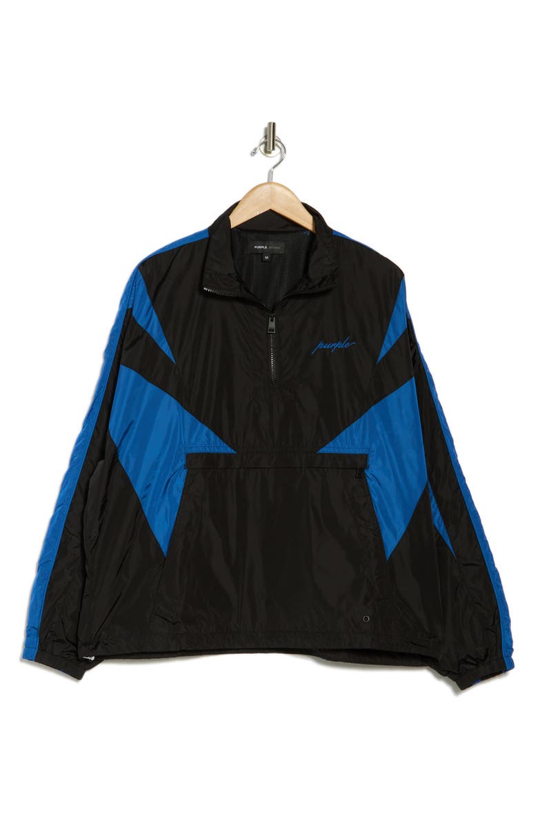PURPLE BRAND Colorblock Nylon Anorack Jacket, Alternate, color,
