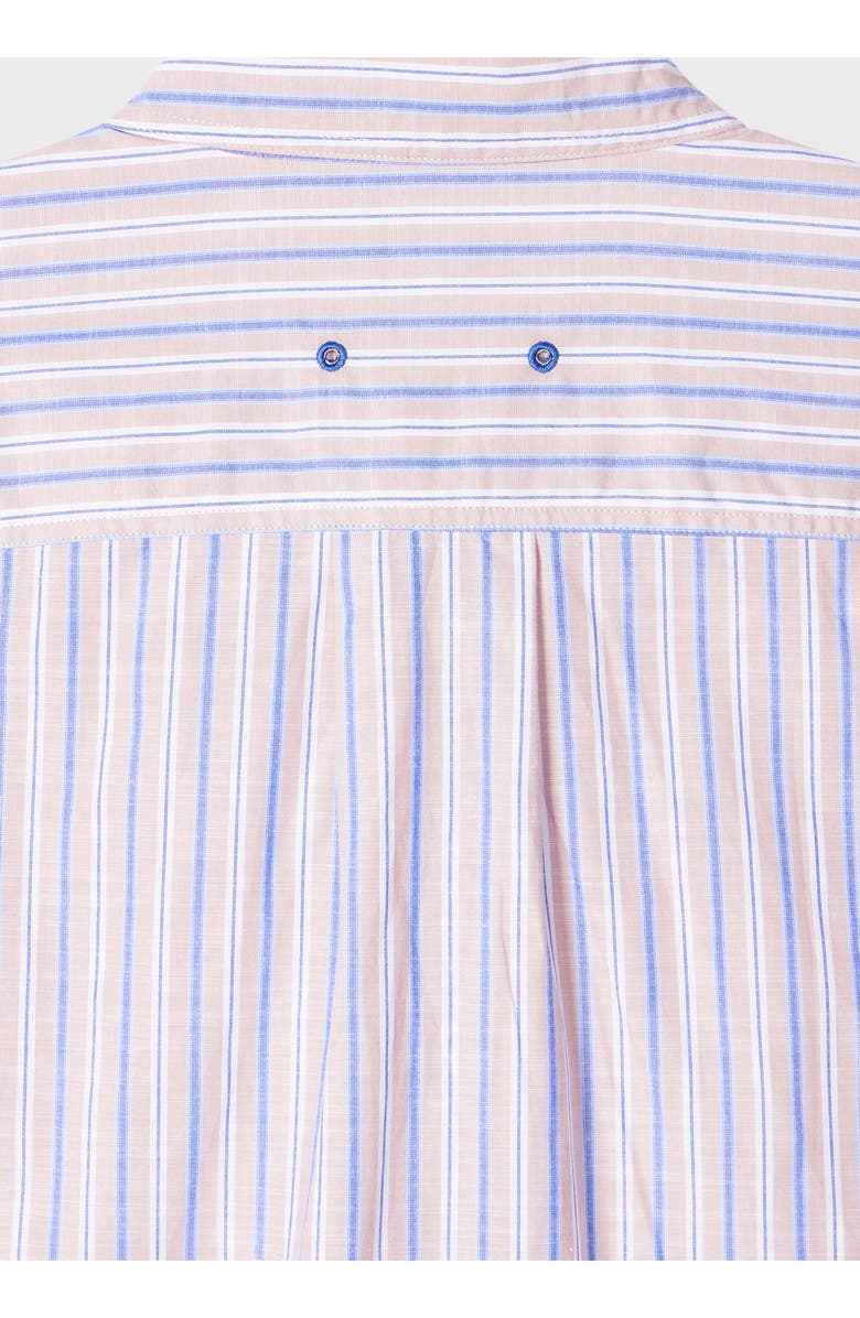 PS Paul Smith Casual Fit Stripe Cotton Camp Shirt, Alternate, color, Medium Beige