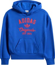 adidas Originals Kids' Varsity Cotton Blend Fleece Hoodie