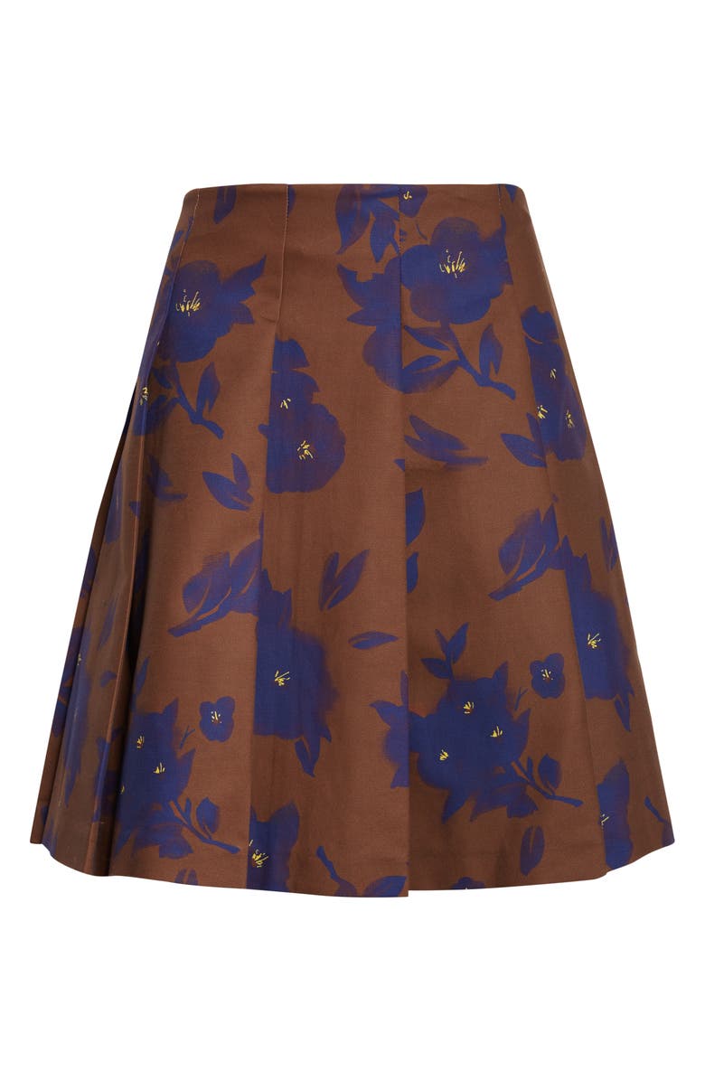Shushu/Tong Pleated Floral Print A-Line Skirt, Alternate, color, Printing