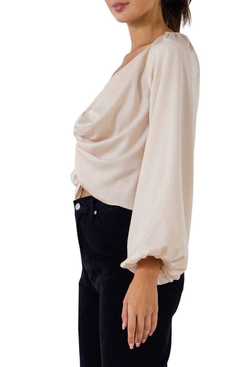 Twist Front Top, Alternate, color, CREAM