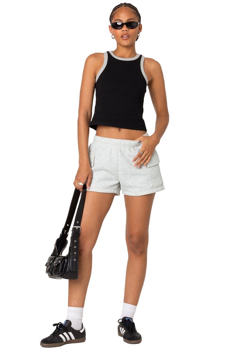 Wes Contrast Trim Tank Top, Alternate, color, BLACK