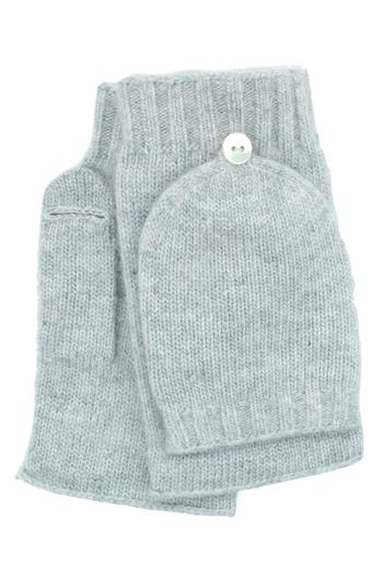 Portolano Flip Top Fingerless Gloves In Gray