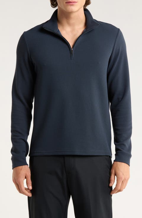 Waffle Quarter Zip Pullover