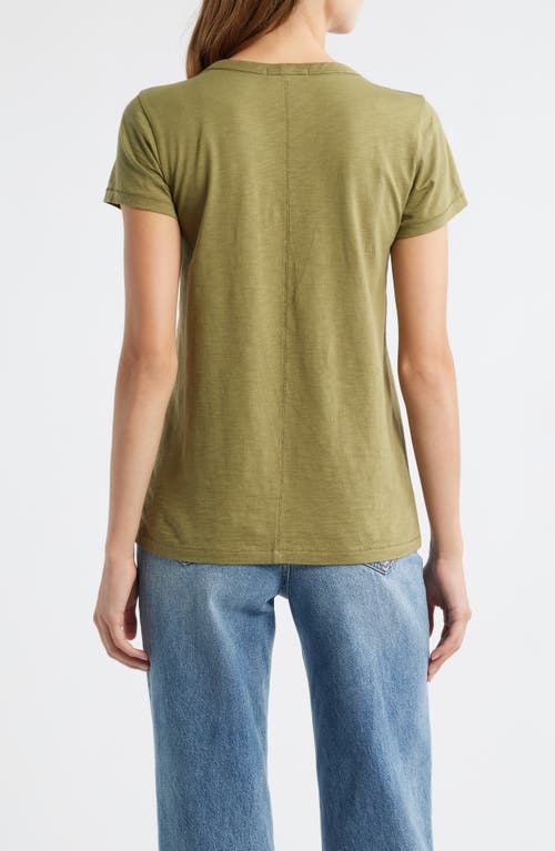 Rag & Bone The Slub Cotton T-shirt In Green