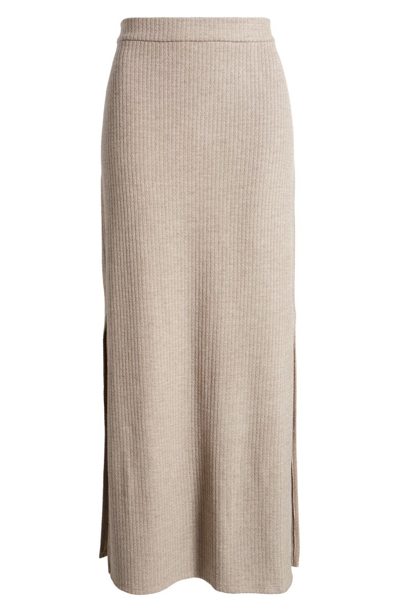 Halogen<sup>®</sup> Rib Sweater Skirt, Alternate, color, Warm Ash Brown