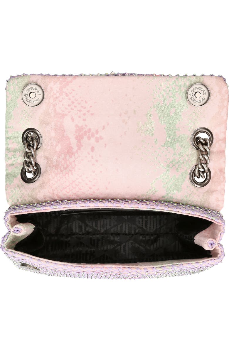 Kurt Geiger London Mini Kensington Embellished Fabric Convertible Crossbody Bag, Alternate, color,