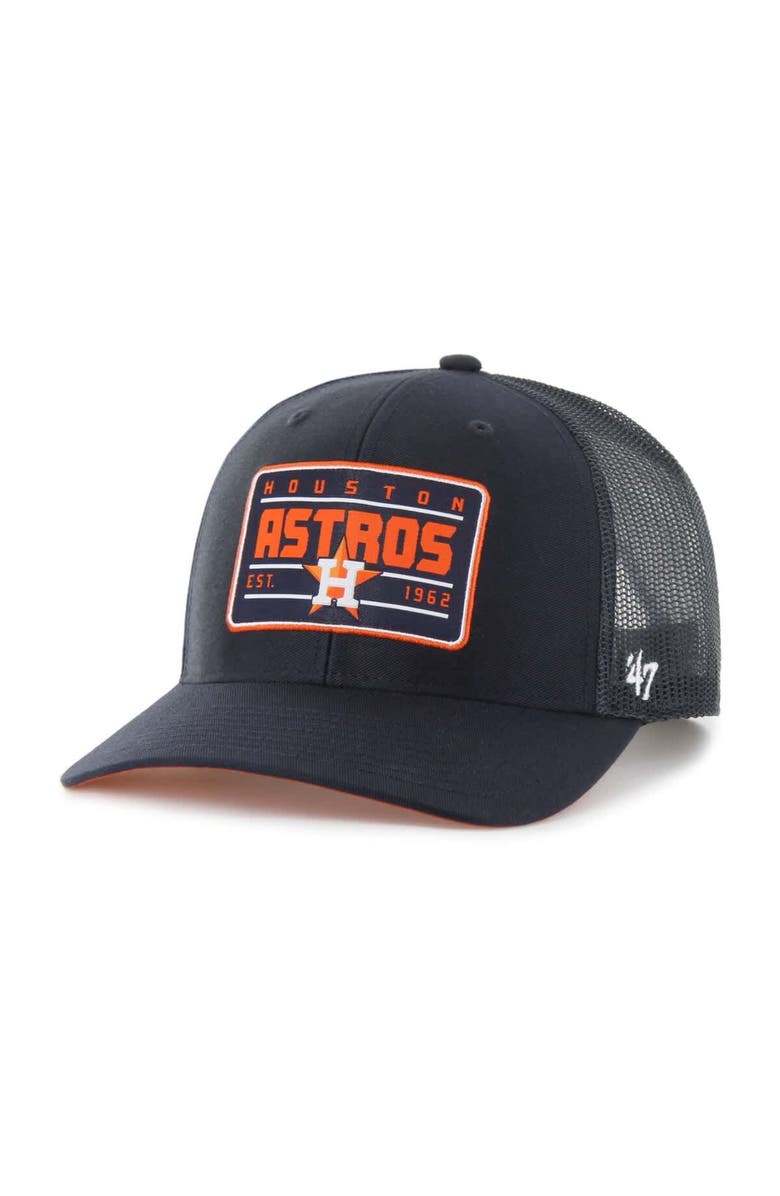 '47 Men's '47 Navy Houston Astros Hardline Trucker Adjustable Hat, Main, color, Navy