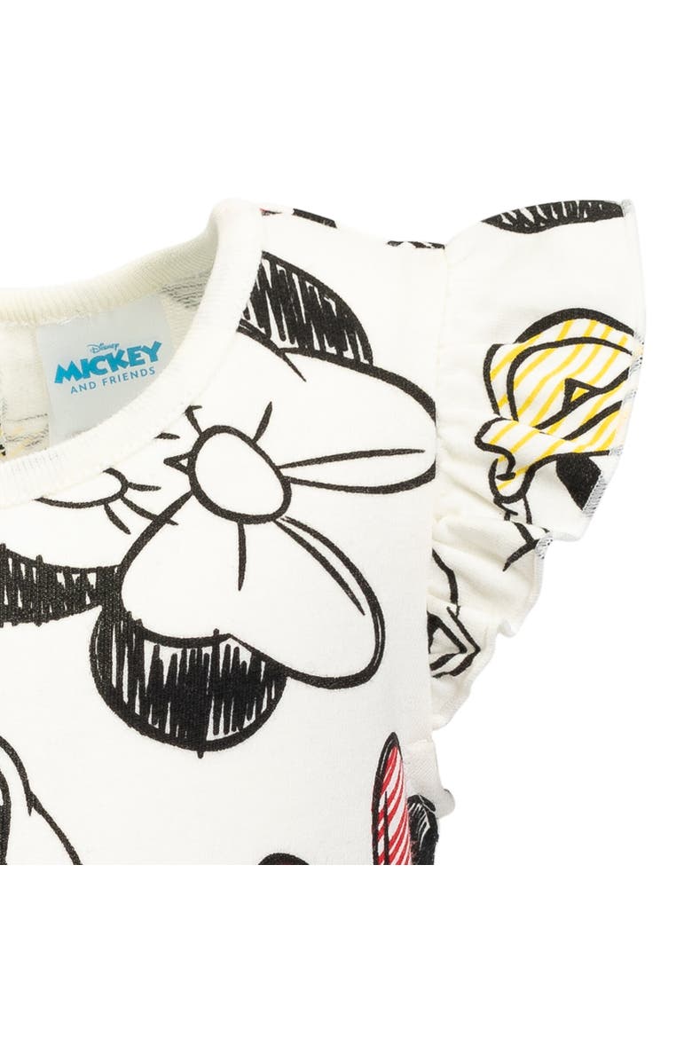 Sleeveless Skater Romper, Alternate, color, Mickey Mouse & Friends Pink