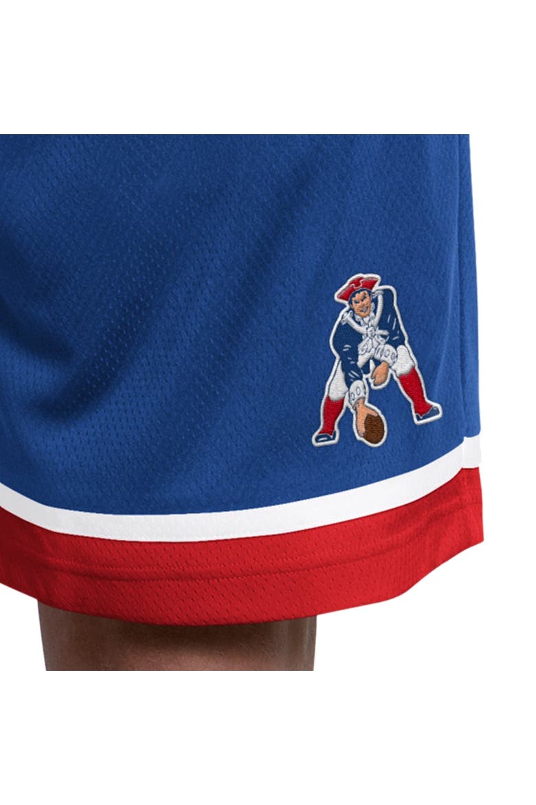 Men's Starter  Royal New England Patriots Throwback Power Play Mesh Shorts, Alternate, color, Royal