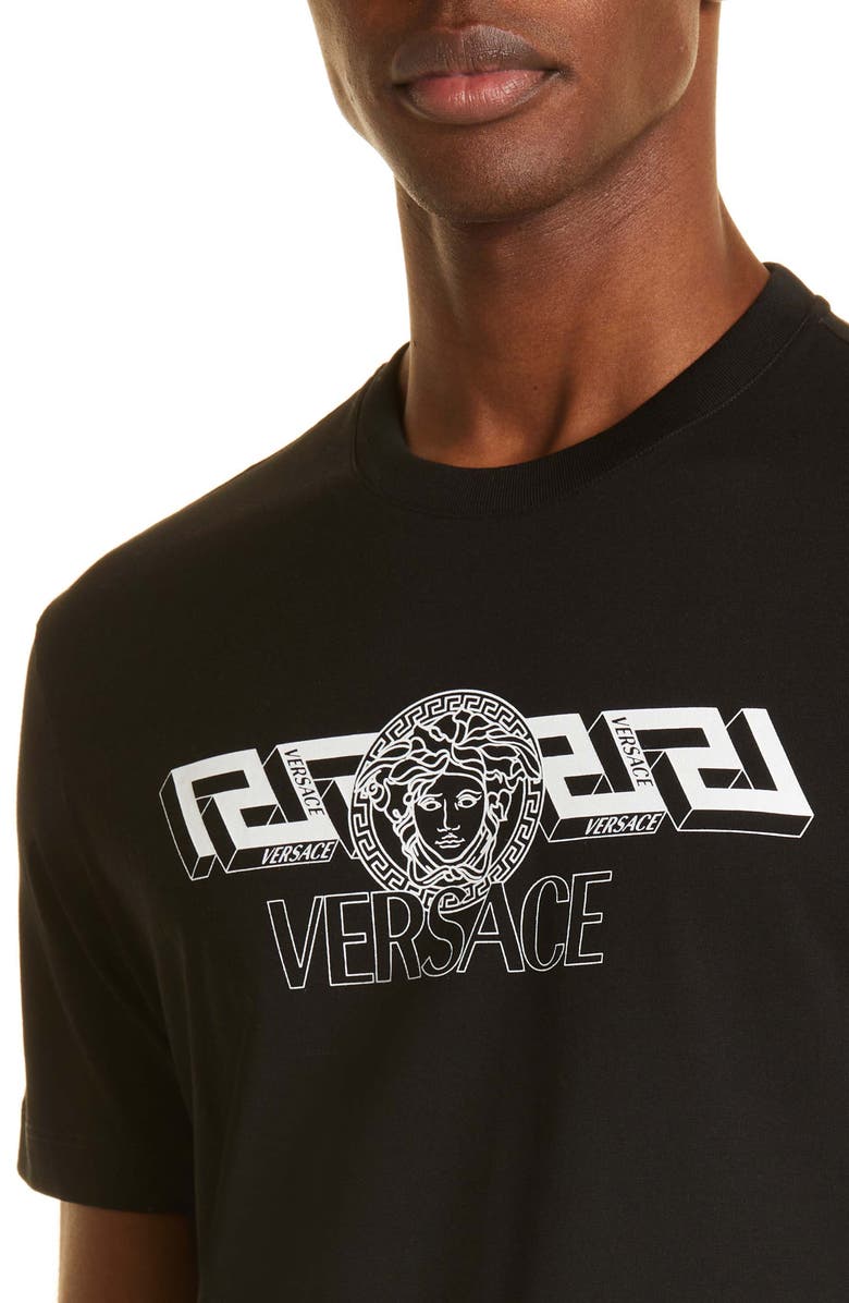 Versace Medusa Graphic Cotton Tee, Alternate, color, 