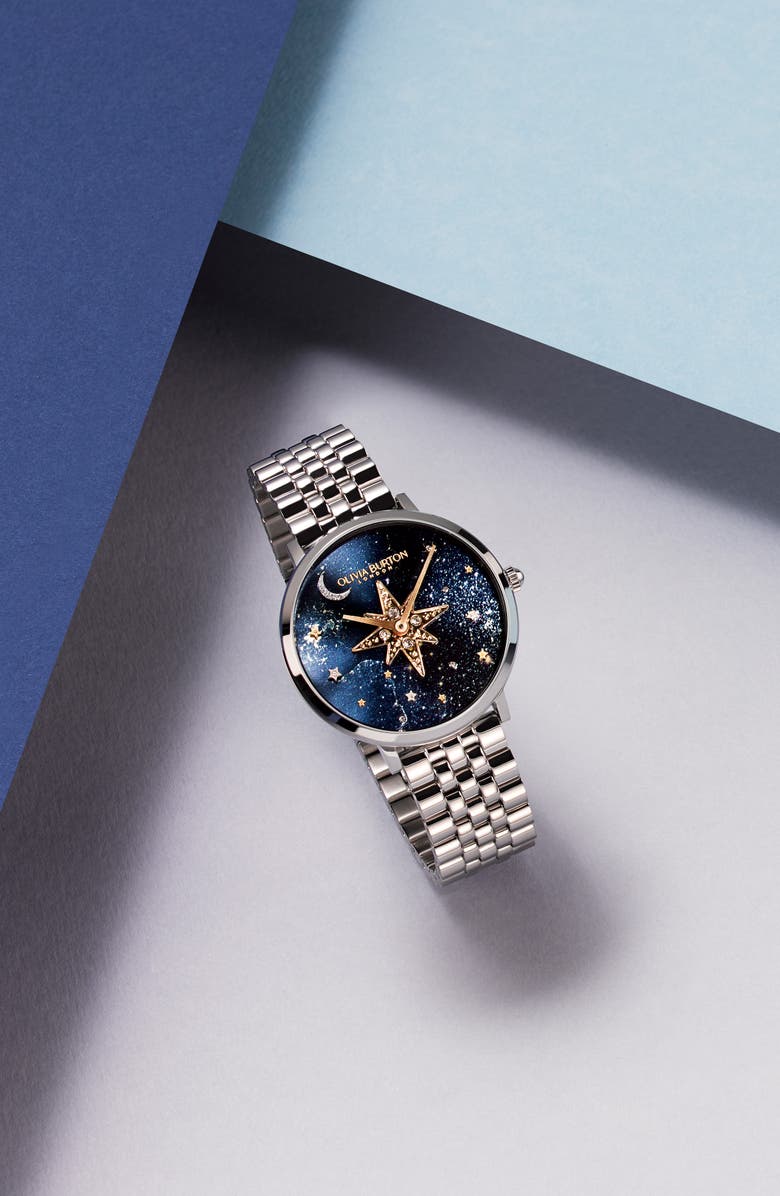 Olivia Burton Celestial Nova Bracelet Watch, 35mm, Alternate, color, 