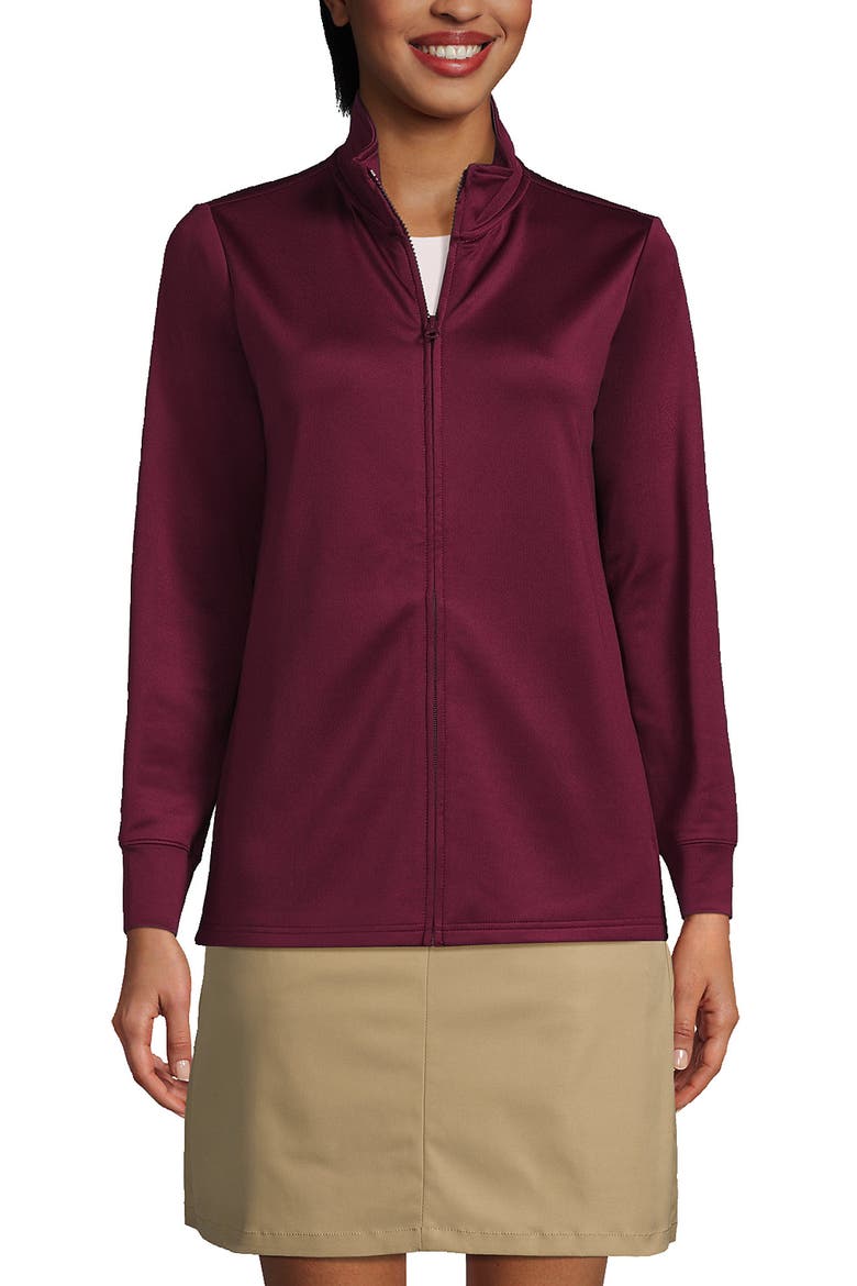 Active Performance Full Zip Jacket, Main, color, Burgundy