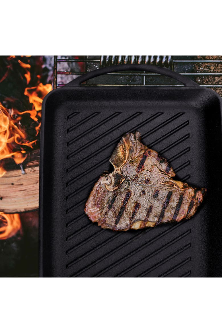 Addlestone 14.5 Inch Preseasoned Cast Iron Griddle, Alternate, color, Black