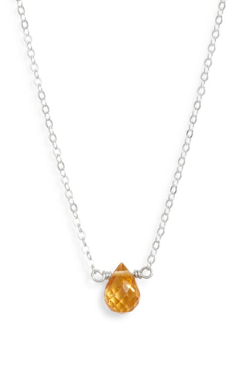 Birthstone Pendant Necklace