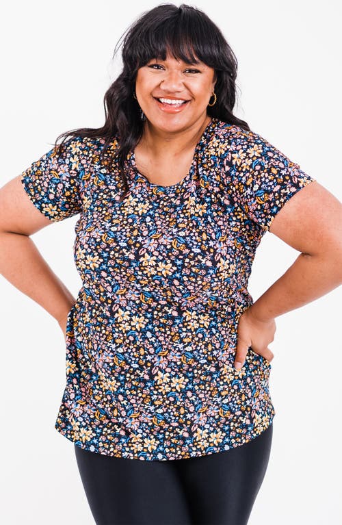 Calypsa Plus Size Anna Swim Tunic In Blue