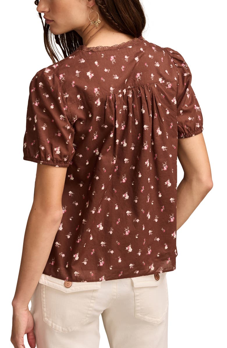 Lucky Brand Pintuck Top, Alternate, color, 