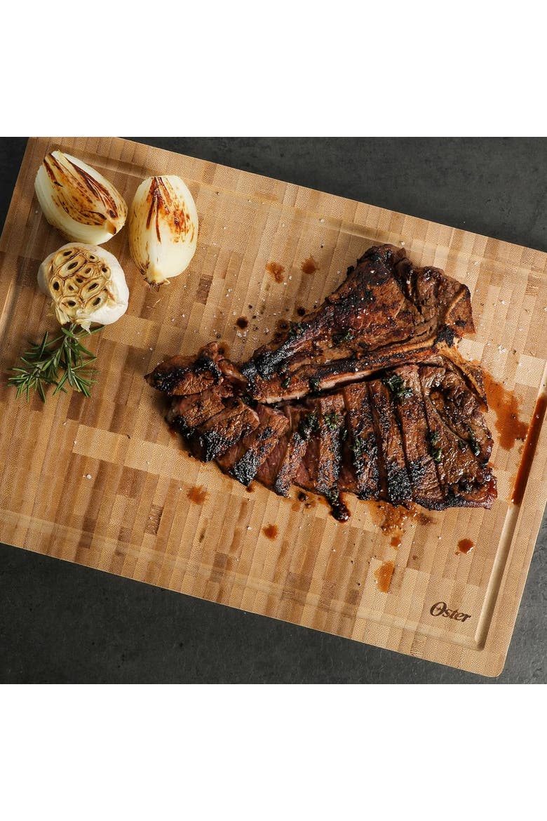 16.5 x 11.8" Rectangular End Grain Wood Cutting Board, Alternate, color, Brown