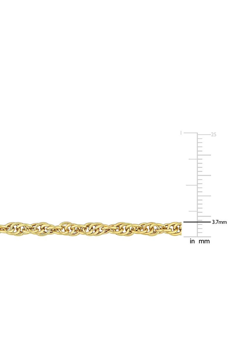 DELMAR Singapore Chain Necklace, Alternate, color, Yellow