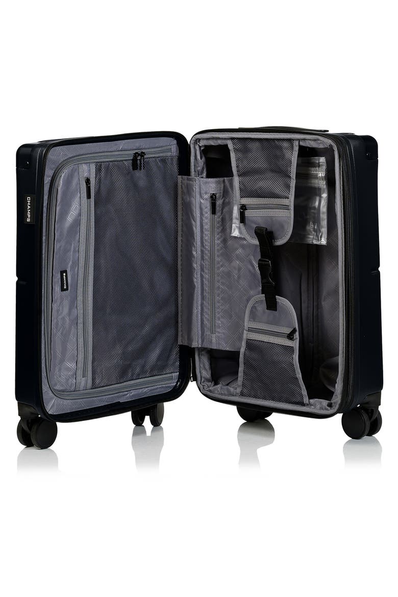 Earth 3-Piece Wheeled Luggage Set, Alternate, color, BLACK