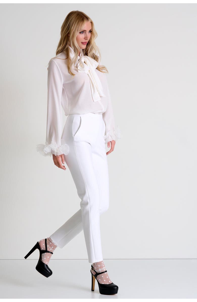 SHAN Tapered Trouser, Alternate, color, White