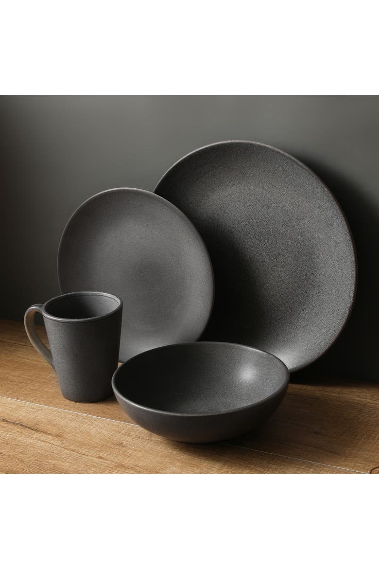 Grao Stoneware 16-Piece Dinnerware Set, Alternate, color, Grey