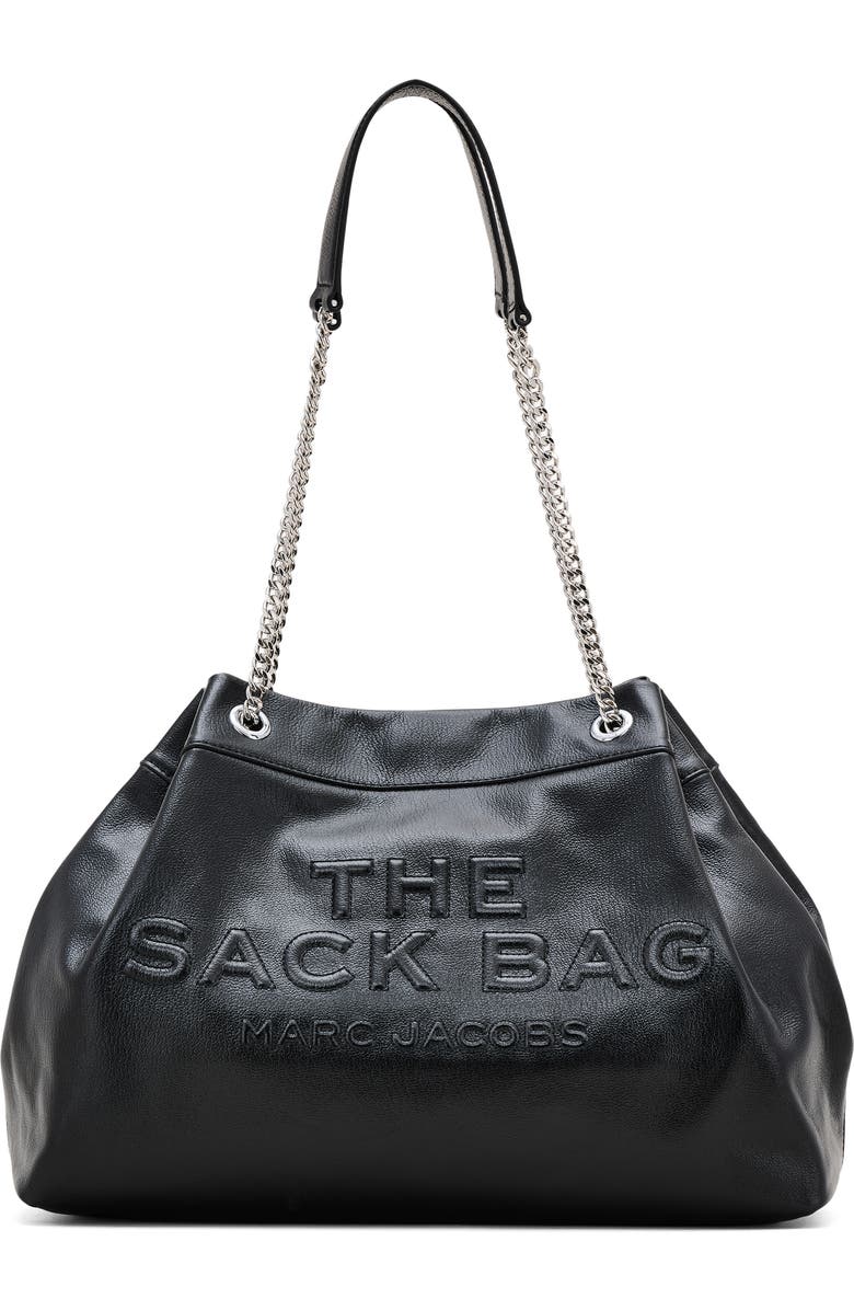 Marc Jacobs The Large Chain Sack Leather Bag, Main, color,