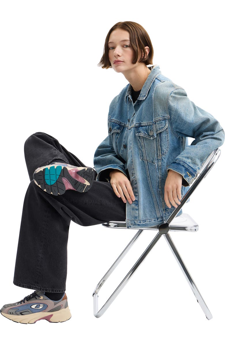 COACH Bolt Runner Sneaker, Alternate, color, Light Denim Multi