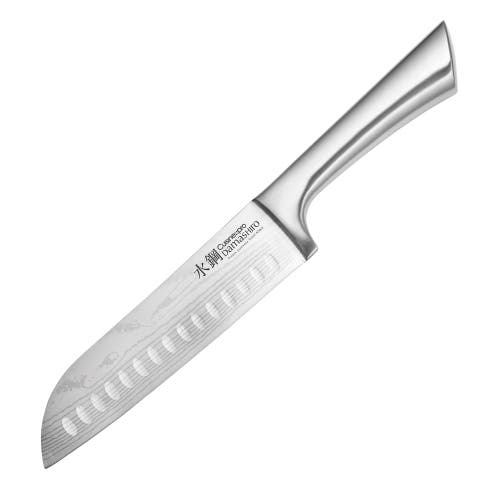 Cuisine::pro Damashiro 6.5" Santoku Knife In Metallic