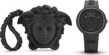 【Versace】メドゥーサ シリコン ストラップ ウォッチ 39mm Versace】メデューサ シリコン ストラップ ウォッチ 39mm 腕時計
