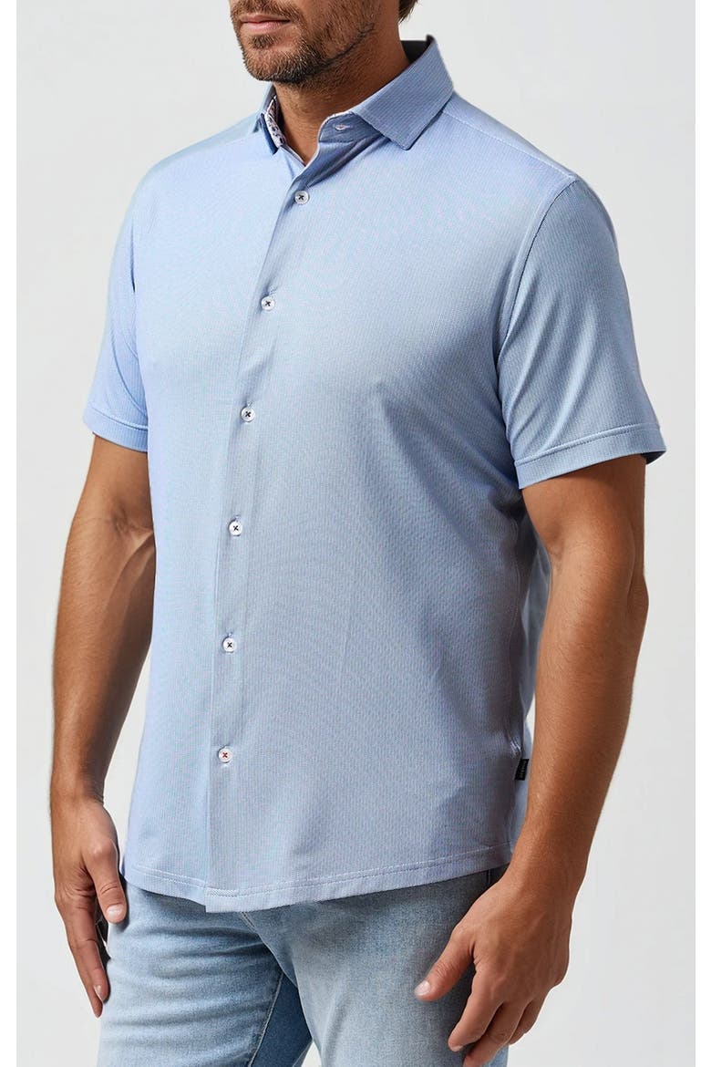 Core Techno Stretch SS Button-Up Shirt, Alternate, color, Navy