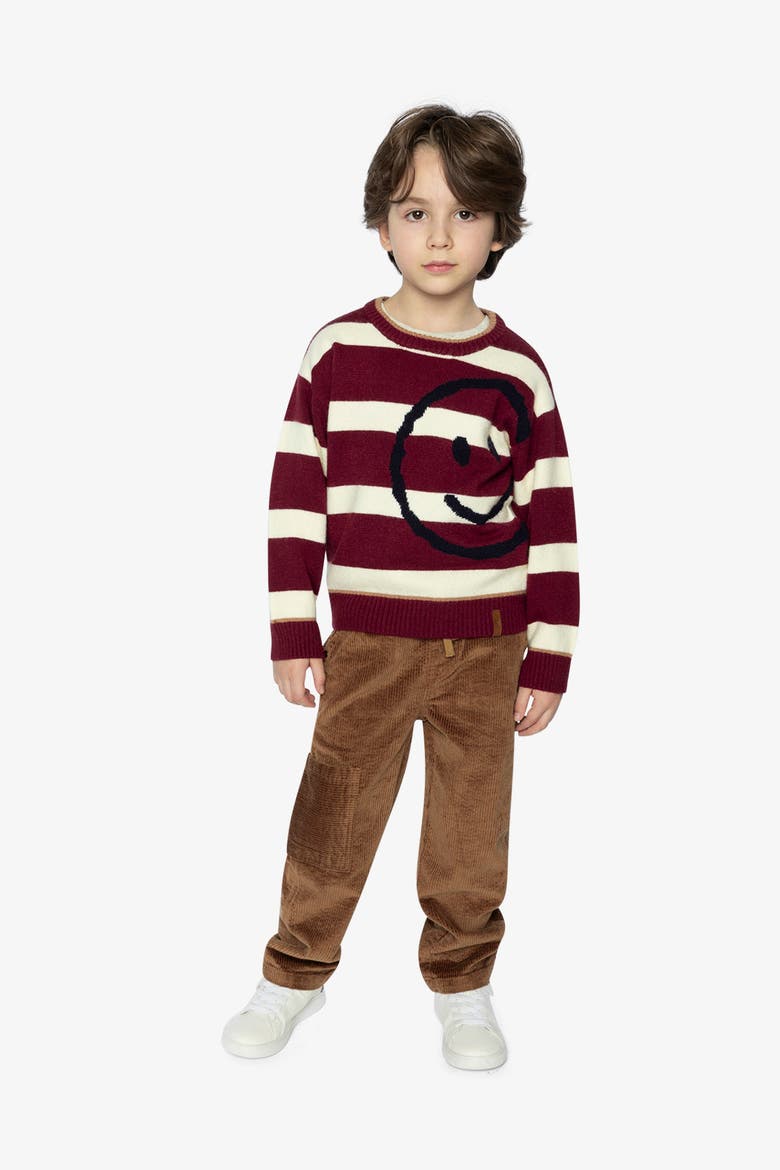 Stretch Corduroy Cargo Pocket Drawstring Waist Pants, Alternate, color, Brown Sugar