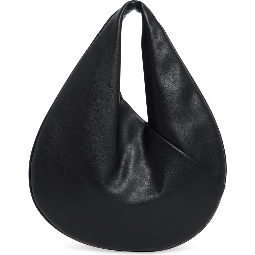 Bcbg Crisscross Mini Hobo Shoulder Bag In Black