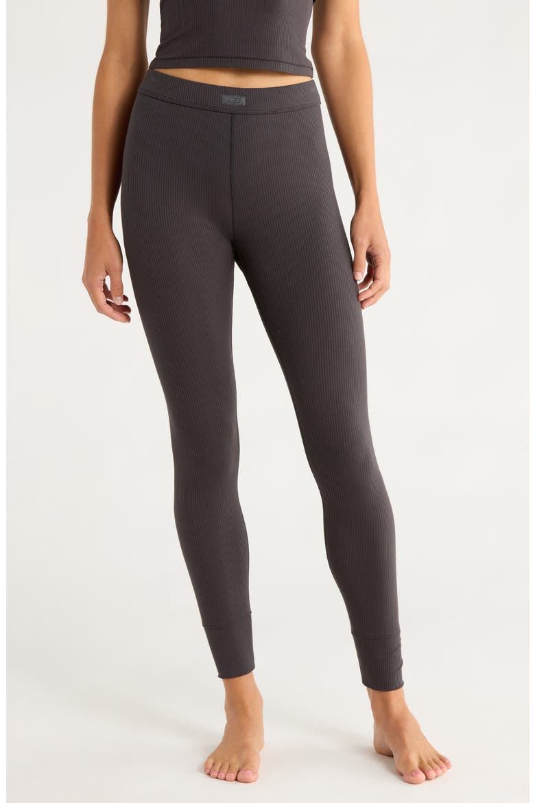 Paloma II Rib High Waist Lounge Leggings, Main, color, INK