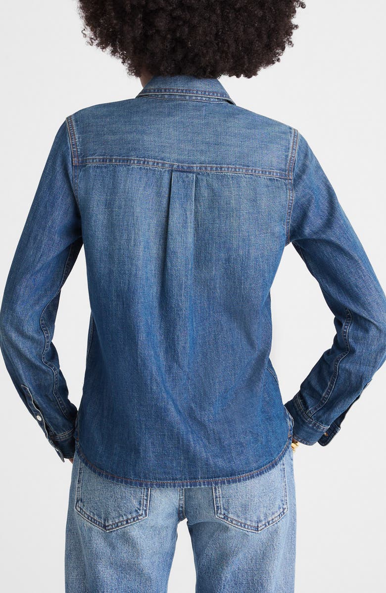 Madewell Tuckable Denim Button-Up Shirt, Alternate, color, Greendale
