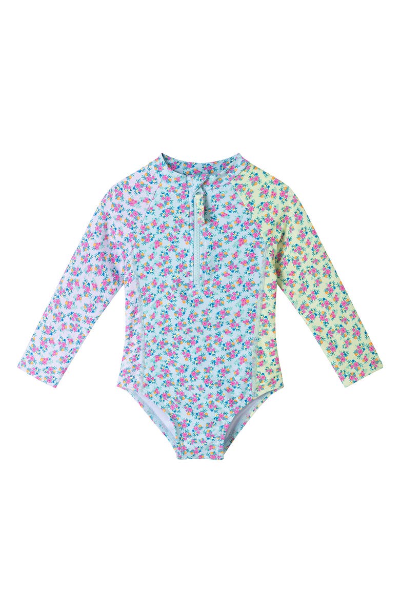 Andy & Evan Long Sleeve Rashguard & Hat Set, Alternate, color,