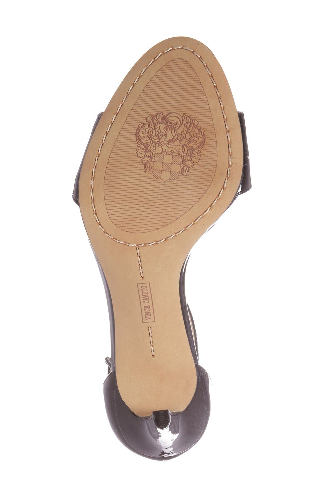 'Court' Ankle Strap Sandal, Alternate, color, NEW BLACK PATENT LEATHER